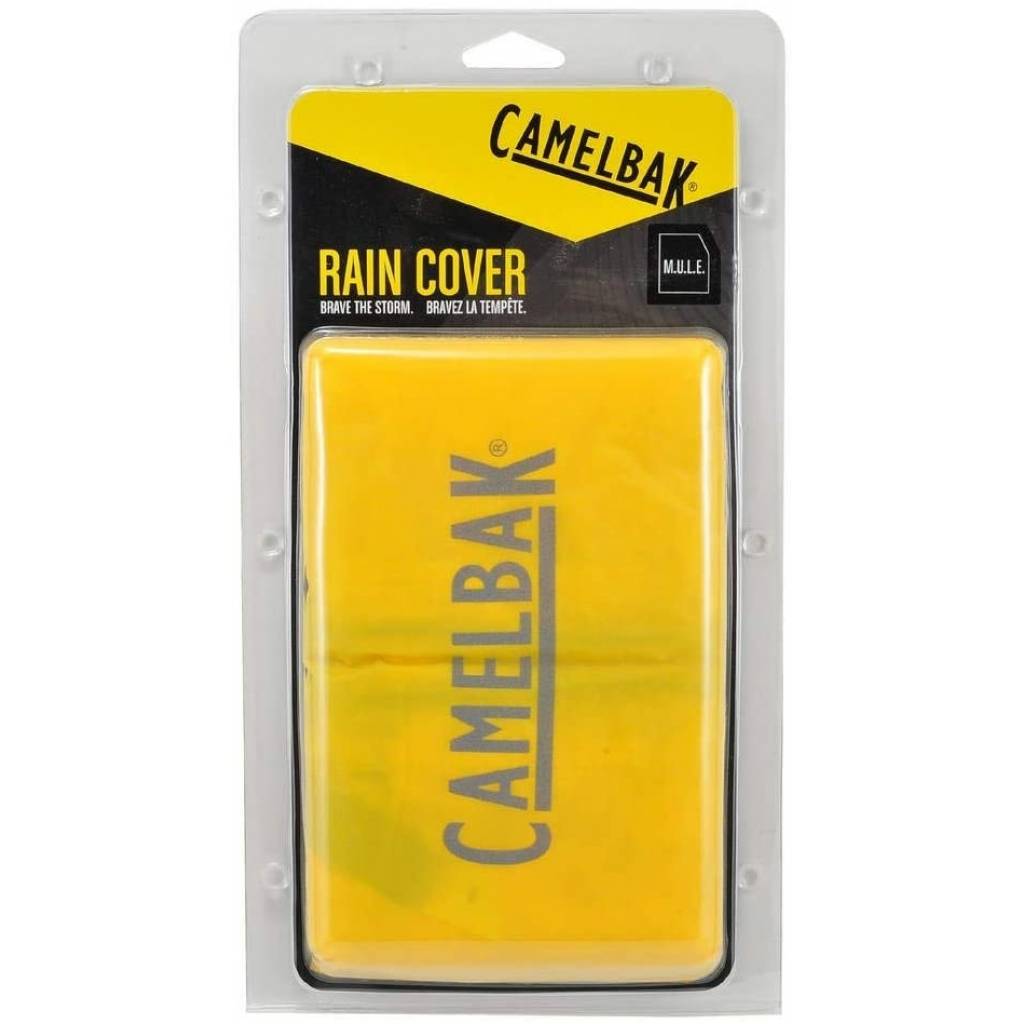  CamelBak Rain Cover se adapta al portaobjetos de la bicicleta Este es un buen diseño para usar en alforjas de bicicleta, ya que es ajustable, liviano, fácil de usar y duradero.